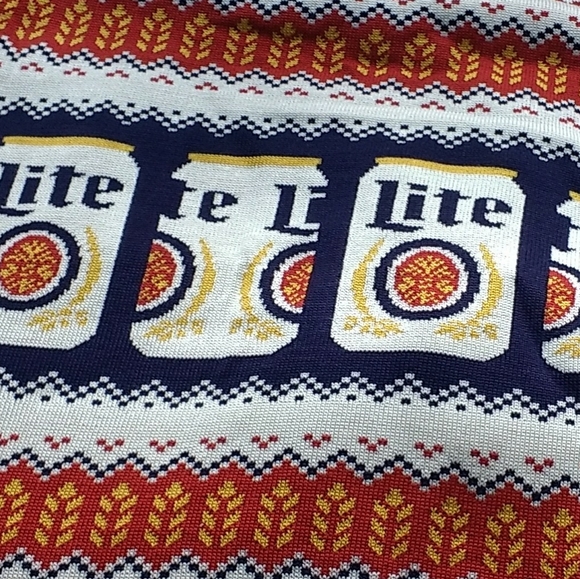 Men's UGLY Coors Lite Sweater Vest (or Ladies Mini Dress) Size L NWOT - Picture 4 of 6